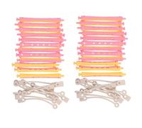 GOOHOCHY Hair Curlers for Regular and Cold Perming 24pcs Flexible Pp Perm Rods for Women for Salon Use and Travel Hair Styling Tools