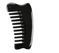 GOOHOCHY Hair Scalp Massage Comb Portable Multi-functional Pocket Comb Natural Ox Horn Wide Tooth Design that Calms the Mind and Provides Relaxing Head Care for Men and Women