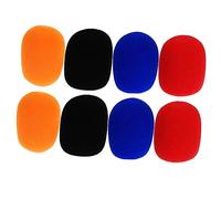 GOOHOCHY Handheld Mic Windscreens Made of Washable Sponge Microphone Covers 8pcs to Keep Debris Suitable for Ktv Stage Performance and Wireless Devices