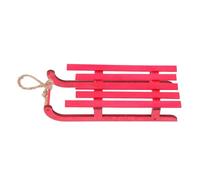 GOOHOCHY Handmade Wooden Sleigh Ornament Christmas Tree Decor for Festive Celebration