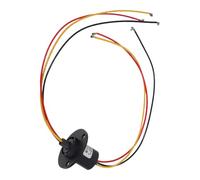 GOOHOCHY High Power Miniature Rotary Connector Assembly with Low Resistance Structure and Continuous 360° Rotation, 3 Circuit 10a Collector Ring for Test Equipment and Automation Slip Ring