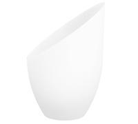 GOOHOCHY Horseshoe Lampshade with 35Mm Opening Plastic Cover for Ceiling and Wall Lamps White Rice Paper Shade Modern Nordic Style Suitable for Living Room and Bedroom