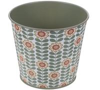 GOOHOCHY Iron Planter Bucket for Tabletop Candy Storage Halloween Season | Creative Flowerpot with Retro Pattern, Space Saving Design, Suitable for Snacks, Makeup Brushes, Office Desks and Windowsills