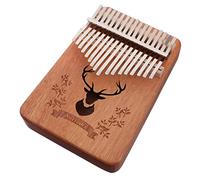 GOOHOCHY Kalimba Keys Thumb Piano Portable Solid Finger Instrument for Beginners for Music Lessons Home Practice Family Gatherings Beautiful Sound Quality