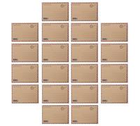 GOOHOCHY Kraft Paper Envelopes and Writing Papers Set 48pcs Vintage with Decorative Borders for Writing Letters and Appreciation Cards, for Invitations and Christmas Favors