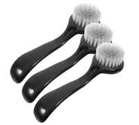 GOOHOCHY Large Manual Face Brush Round Head Soft Bristles for Deep Skin Cleansing and Portable Travel Use