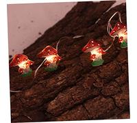 GOOHOCHY LED Mushroom String Lights Creative Hanging Lamp Decor for Bedroom and Garden Light Battery Operated Warm Glow Unique Fairy Forest Ambiance for Parties and Outdoor Spaces