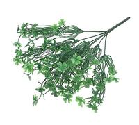 GOOHOCHY Lifelike Plastic Four-Leaf Clover Arrangements Decorative Green Plants for Home Office Wedding Festival and Party Decor