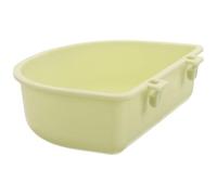 GOOHOCHY Light Green Plastic Hanging Cat Feeder Bowl for Professional Pet Store and Personal Home Use, Reusable and Can be Fixed the Cage, Suitable for Cats and Dogs