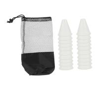 GOOHOCHY Luminous Roller Skating Training Cones White PE Sports Markers Stackable Windproof for Outdoor Agility Soccer and Skating Practice