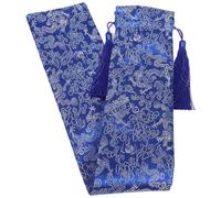 GOOHOCHY Mahjong Pusher Protector Drawstring Cloth Bag 62Cm X 10Cm Dragon Pattern Sleeve for American Mahjong Rack Accessories and Game Storage