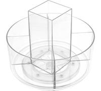 GOOHOCHY Makeup Organizer with Pet Material 360 Degree Rotating Desktop Cosmetics Organizing Rack and Delicate Practical Design for Room Storage and Vanity Use