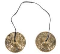 GOOHOCHY Meditation Cymbal Bell Handmade Copper Chime for Yoga and Mindfulness Producing Harmonic Tones for Sound and Positive Compact and Portable for Easy Carrying