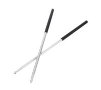 GOOHOCHY Metal Drum Sticks Percussion Instrument Sticks for Jazz Drumming Music Drumstick for Performance and Band Use Silver for Drumming Practice