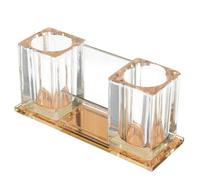 GOOHOCHY Microphone Acrylic Base Desk Mic Holder with Non-slip Bottom Desktop Microphone Stand for Stages Multipurpose