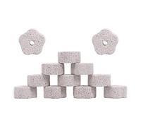 GOOHOCHY Mineral Stone Chew with Hole Safe for Pets to Chew 12pcs and Adds Nutritive Substances, Creative Shape Design for Teeth for Small Animals Including Rabbits and Chinchillas