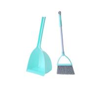 GOOHOCHY Mini Broom and Dustpan Set for Mint Green Pretend Play Cleaning Little Housekeeping Helper for Parent Activities and Learning Housework