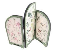 GOOHOCHY Mini Folding Screen Desktop Ornament, 3 Panel tabletop screen, foldable portable Chinese-style partition for studios and festival decorations