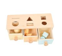 GOOHOCHY Montessori Object Permanence Box Educational Intellectual for Fine Motor Skills Development Multifunctional Learning Activity for Grasping and Sensory Play