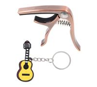 GOOHOCHY Multi-function Ukulele Capo Clip Made of Sturdy Alloy with Easy to Adjust Strong Grip and Key Ring Included for Music Teachers and Ukulele Beginners