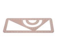 GOOHOCHY Multi-functional Metal Protractor Ruler with Triangle and Straight Edge, Portable Aluminium Alloy Measuring Tool for Construction and Score Measurement, for Designers and Artists