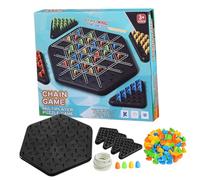 GOOHOCHY Multiplayer Chain Triangle Chess Game Large for Players Strategic Band Board Game Family Night Intellectual Challenge and Cognitive Skill Booster