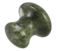GOOHOCHY Mushroom Shaped Jade Stone Facial Massager Gua Sha Tool for Face Skin Scraping Deep Tissue Massage Dark Green Jade Mushroom for Relaxation and Skincare