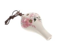 GOOHOCHY Musical Beginner Ocarina Flower Pattern Alto Wind Instrument for Boy Girl Durable Reliable Design for Practice and Learning Music Young Musicians