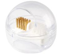 GOOHOCHY Nail Drill Brush Nail Drill Bits Cleaner Easy to Use Detachable Soft and Hard Steel Wire Cleaning Box for Nail Drill Bits and Nail Art Polishing Head
