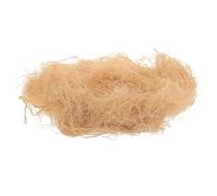 GOOHOCHY Natural Raffia Grass Nesting Material Bird Nesting Supplies for Guinea Pig and Hamster Soft and Supple Texture, Khaki Colour, for Winter and Creating and Hiding Places, 1 Bag