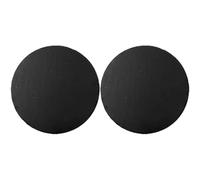 GOOHOCHY Natural Round Stone Plate Set Multi-Function Serving Tray 2pcs with Smooth Surface and Sturdy Material Decorative Table Trays and Dessert Plates for Home and Hotel Use