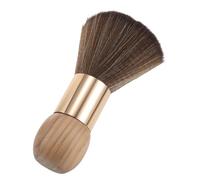 GOOHOCHY Neck Duster Brush with Large Soft Bristles Wooden Handle for Professional Barber Haircut Cleaning in Salon and Workshop Use