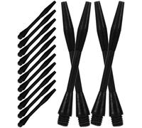 GOOHOCHY Nylon Dart Shafts 50 Pcs 48Mm Threaded Replacement Stems for Steel and Soft Tip Darts Plastic Medium Length Accessories for Indoor Games