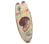 GOOHOCHY Ocean Theme Wooden Surfboard Sign Summer Beach Decor Vintage Wall Art for Home Pool Beach House Eye Catching Coastal Plaque for Tropical Parties and Hawaiian Inspired Events