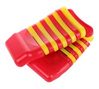 GOOHOCHY Orff Plastic Kokiriko Hand Finger Castanets 1 Piece Percussion Musical Instrument for Kids Colorful Rhythm Toy for Early Education
