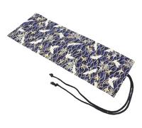 GOOHOCHY Pencil Bags Roll Up Pencil Case with Gold Foil Stamping Canvas Material for Classroom and Home Use