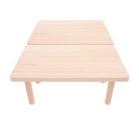 GOOHOCHY Pet Hamster Platform 2pcs Solid Wood Two-Tier Playing Boards for Cage Landscape and Exercise Suitable for Hamsters Exploration