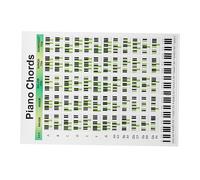 GOOHOCHY Piano Chord Practice Chart Piano Chord Diagram for Beginners Essential Reference and Music Theory for Students Teachers and Songwriters
