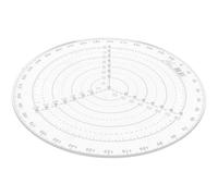 GOOHOCHY Plastic Circular Shape Center Finder Ruler Circle Drawing Tool and with Measuring Function Woodworking Tool Wood and Poster Board for Arts and Crafts