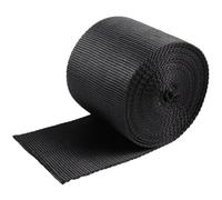 GOOHOCHY Polyester Floor Cord Cover Cable Organizer for Cables and Wires Black Carpet Cord Cover Minimizing Electrocution Risk for Home and Office Rugs