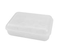 GOOHOCHY Portable 6-grid Egg Container Made of Reusable Plastic with Space Saving Design and Easy to Clean Feature, for Camping and Fridge Storage to Protect Eggs from Damage