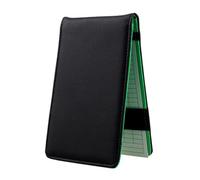 GOOHOCHY Portable Golf Scorebook PU Leather Scorecard Holder Lightweight Score Recording Notebook for Men and Women Course