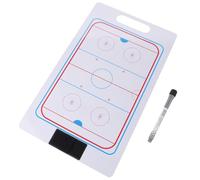 GOOHOCHY Portable Ice Hockey Coaching Board with Erasable Surface and Sturdy Pvc Material, for Court on The Field Training Sessions, Hockey Clipboard for Competition and Strategy