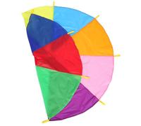GOOHOCHY Rainbow Parachute for Outdoor Teamwork Games Color Gym Play Tent for Daycare and Summer Camps Lightweight Childsafe Coordination for Group Fitness and Social Skills Development