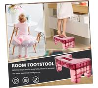 GOOHOCHY Red Plastic Toilet Stool for Adults and Lightweight Bathroom Squatting Aid Friendly Step Stool for Healthy Toilet Posture and Easy Cleaning