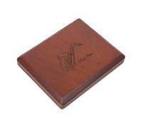 GOOHOCHY Reed Case for Clarinet and Alto Saxophone Double-sided Storage Holds Up to Reeds and Sax