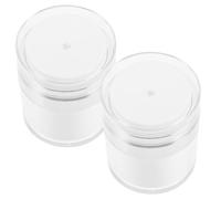 GOOHOCHY Refillable Airless Lotion Jar 2Pcs 50Ml Vacuum Pump Bottles Suitable for Serum and Creams on the Go
