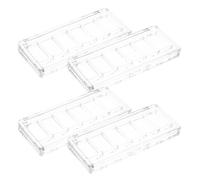 GOOHOCHY Refillable Empty Makeup Palette 4Pcs with Six Grid Eyeshadow and Blush Tray for Portable Cosmetic Storage and Everyday Use
