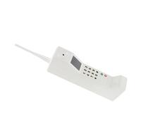 GOOHOCHY Retro 80s Cell Phone Model Vintage Desktop Ornament 90s Living Room Decor White Old Telephone Prop for Themed Party Decoration