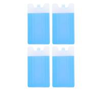 GOOHOCHY Reusable Cooling Fan Ice Packs Plastic 4pcs 400ml Pre-filled Portable Cooler Box Ice Packs and High-density Resin Material for Outdoor Picnic Food Preservation